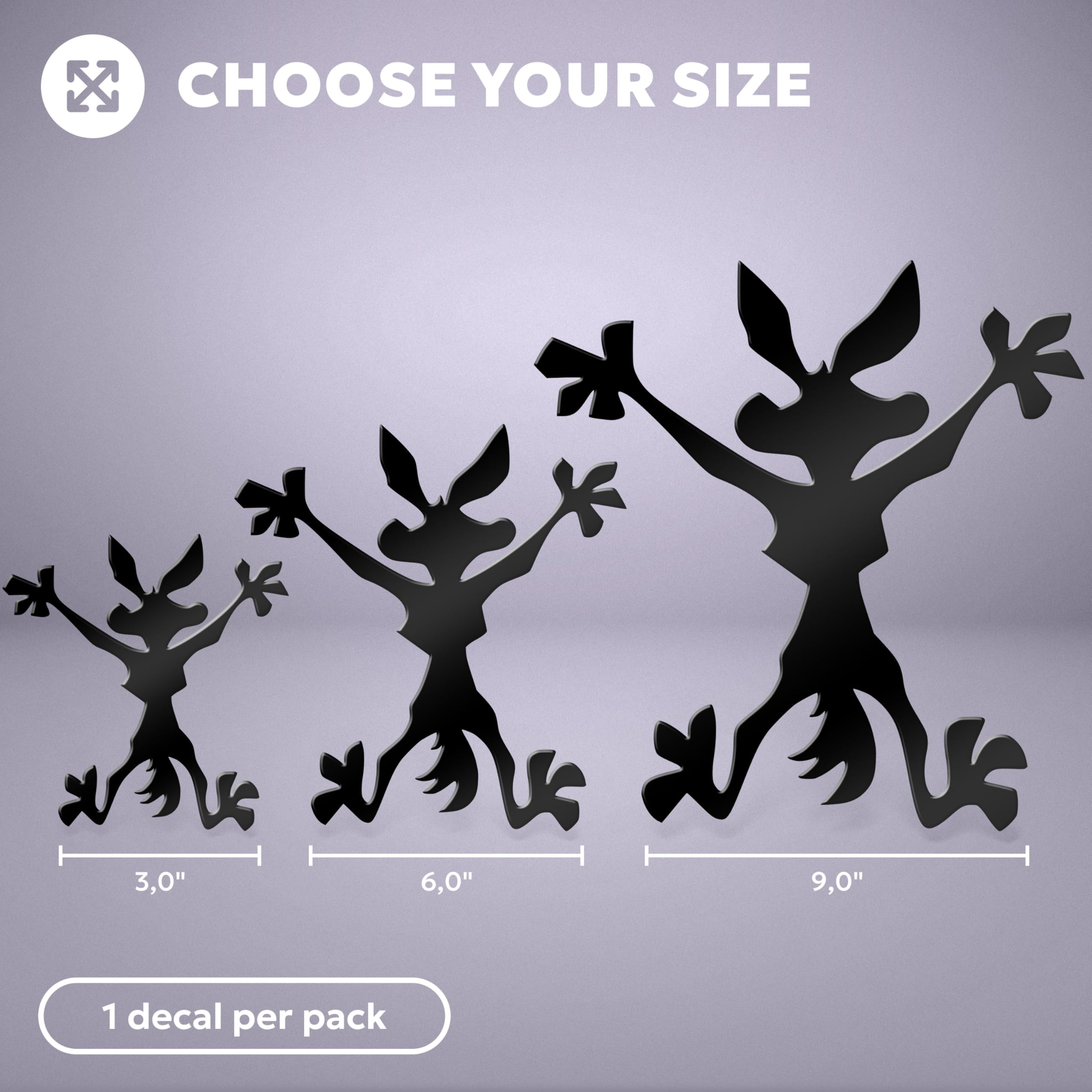 Amazon.com: Wile E Coyote Crash Decal Sticker – Funny Vinyl Dent